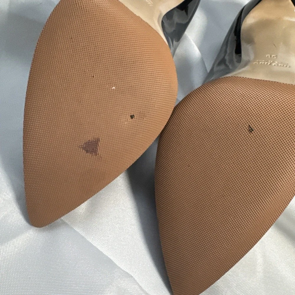 Mui Mui Black Suede High Heel Shoes Sz 39 - Picture 10 of 12